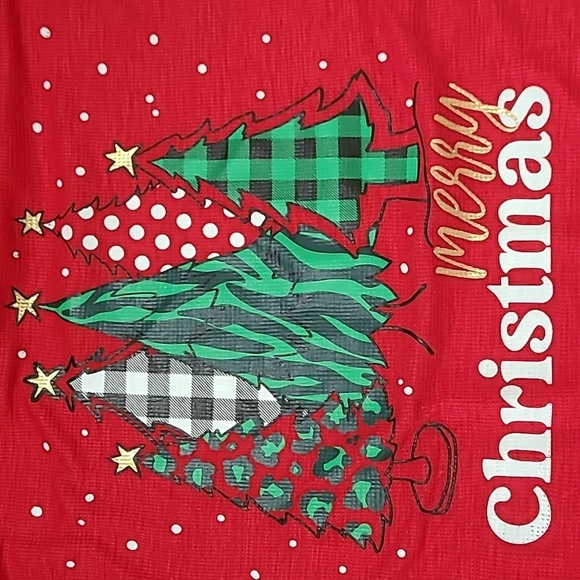Holiday Time Red Long Sleeve Christmas Themed shirt size 2X (20W-22W) - Picture 4 of 9
